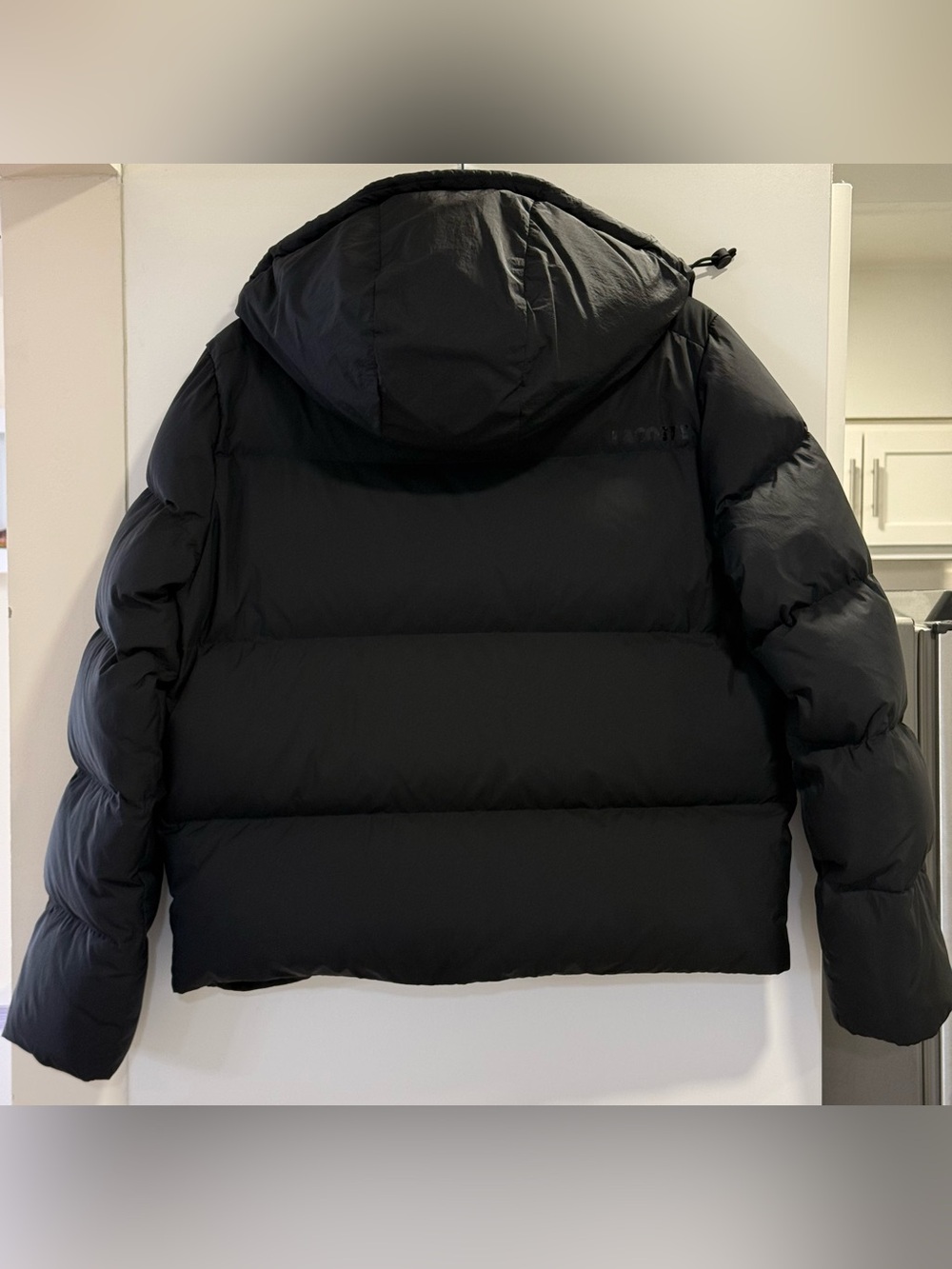 LACOSTE Women's Relaxed Fit Hooded Down Jacket - Picture 5 of 12